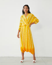 YELLOW SHIBORI JUMPSUIT