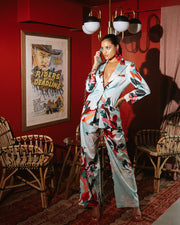 Printed Crepe Pant Suit